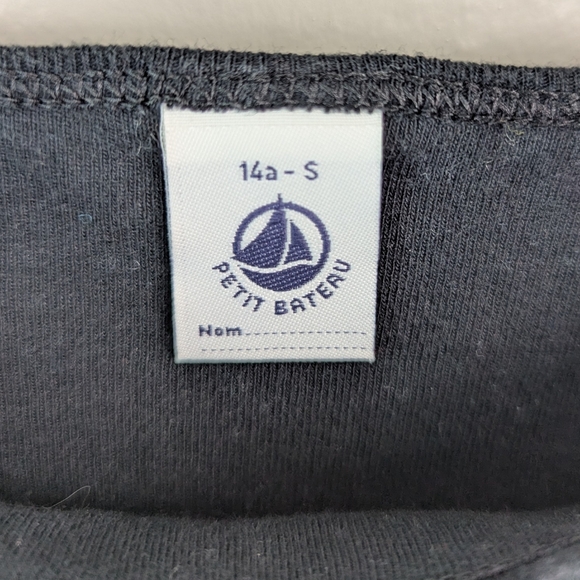 Petit Bateau Girls Black Tank Top Camisole 14 - Picture 3 of 4